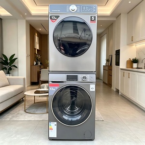 <span class=keywords><strong>Lavadora</strong></span> de 12 kg y <span class=keywords><strong>Secadora</strong></span> de 13 kg con Inversor, Conjunto Apilable de Carga Frontal, Modelo de Comercio Exterior para Proyectos Mayoristas - Product Image 2