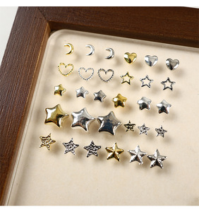 50 Piezas de Mini Corazones y Estrellas 3D para Uñas, Decoraciones de Uñas de Aleación, Accesorios de Manicura - Product Image 6