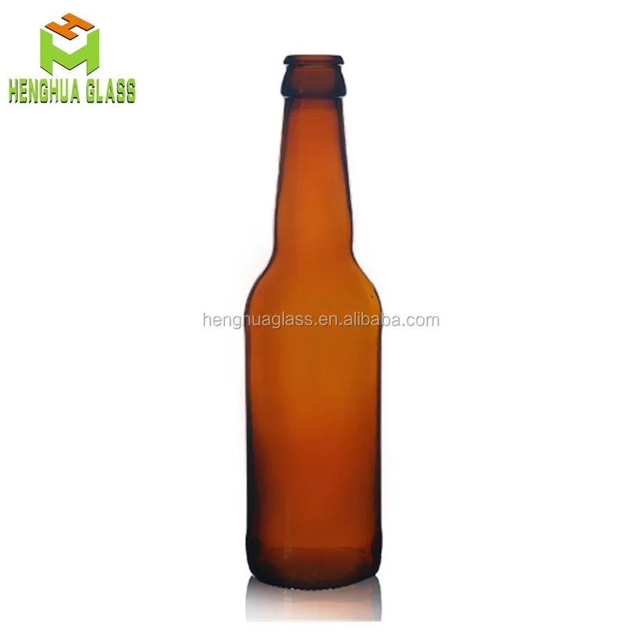 11oz 330ml एम्बर गिलास बीयर की बोतल के लिए Homebrew बियर, बीर और साइडर की बोतलें