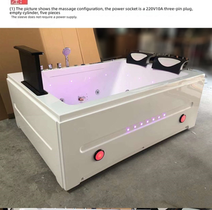 <span class=keywords><strong>Baignoire</strong></span> de massage à remous en acrylique avec jupe latérale trois côtés, pour une ou deux personnes, piscine de bain <span class=keywords><strong>SPA</strong></span> - Product Image 4