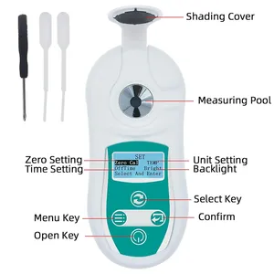 Réfractomètre numérique portable haute précision, plage de mesure de 0 à 53 %, pour mesurer la teneur en glucides, PAL-105, réfractomètre numérique de poche - Product Image 6