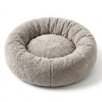 Coussin rond pour animaux de compagnie, lit pour chien en forme de beignet, nid douillet pour chat, coussin épais pour usage intérieur