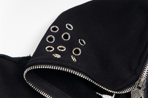 Chaqueta Estilo Grunge Vintage Lavada al por Mayor, con Dobladillo Deshilachado, Corte Cuadrado, Chaqueta con Capucha y Cremallera Personalizada, 100% Algodón, Unisex - Product Image 6