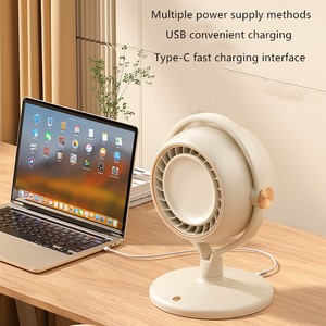 Thuận tiện nhà văn phòng 3-tốc độ có thể điều chỉnh USB Type-C nhanh chóng sạc làm mát không khí lưu thông <span class=keywords><strong>fan</strong></span> hâm mộ thường vụ bàn làm bằng nhựa - Product Image 4