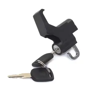 Motorfiets Hoed Slot Rvs Motorfiets Helm Lock Mount Haak Sleutels Vergrendeling Set