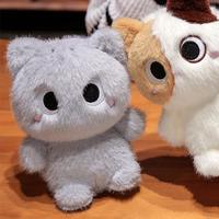 Peluche personnalisée en gros, motif chat de dessin animé mignon – Couette super douce rembourrée en coton PP pour anniversaire