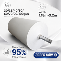 Usine vérifiée avec 25 ans d'expérience dans la production de papier de transfert par sublimation thermique en rouleaux jumbo pour l'industrie du vêtement