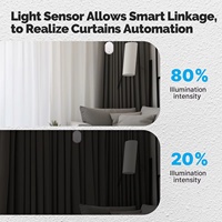 ZigBee 3,0 Cortina Robot Driver Roman Rod I Tipo Cortina Motores Compatible Tuya Smart Life Remote Alexa Google Voice Control
