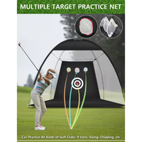 Filet d'entraînement de frappe de golf portable avec entraînement de golf cible Filets d'aide à la frappe Intérieur Extérieur Golf Chipping NetDriving Range