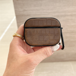 Étui de mode à texture de crocodile vintage pour Apple <span class=keywords><strong>Airpods</strong></span> 3 <span class=keywords><strong>Pro</strong></span> <span class=keywords><strong>2</strong></span> boîte de charge pour écouteurs sans fil pour <span class=keywords><strong>Airpods</strong></span> 4 sacs - Product Image 3