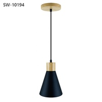 Lampes suspendues de chevet de haute qualité 220V, style nordique moderne, noir Art Déco, luminaires suspendus pour îlot de cuisine et salon