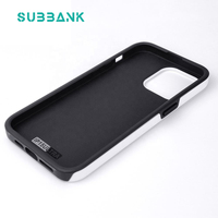 Coque de téléphone robuste 2-en-1 vierge enduite pour sublimation Subbank, coque rigide vierge pour sublimation pour iPhone 13 14 15 16 Pro Max