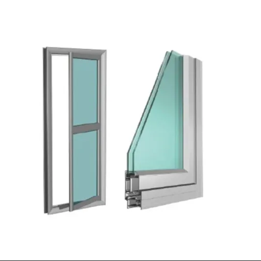 Modern Thermal Break Aluminum Custom Or Standard Black Energy Efficient Windows Tilt & Turn Casement Window