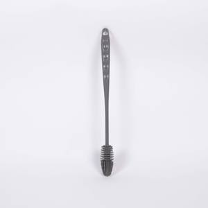 Cepillo de silicona personalizado para vasos, mango largo, de grado alimenticio, para limpieza de vasos, color gris espacial, material TPR - Product Image 1