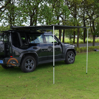 Nouvelle Tente de Toit Latérale Jetour T2 en Aluminium Noir 2024-2026, Imperméable et Pliable, pour Camping Automobile et Pare-Soleil Tout-Terrain