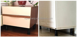 Pieds de canapé réglables YANYANG en gros, 100 mm, carrés, avec patins en PP, pieds de meuble en plastique - Product Image 6