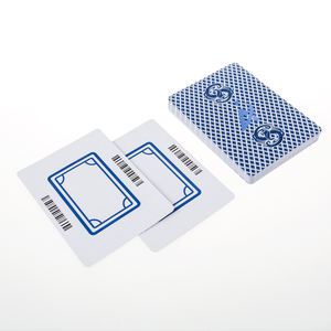 Cartes de jeu de <span class=keywords><strong>mahjong</strong></span> personnalisées AYPC de haute qualité avec papier bleu et code-barres - Product Image 3
