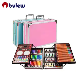 Bview Art Chriastmas Geschenk 145 Pcs Deluxe tragbare Aluminium hülle Art Kit für Kinder Art Set