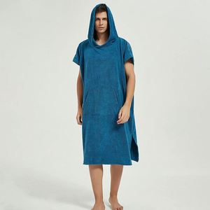 Wuxi Ivy Textile 100% algodón Surf Poncho surf Beach Tower a la venta mujeres y hombres poncho con capucha - Product Image 3