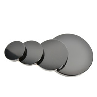 Couvercle en métal noir léger, écologique, recyclable et réutilisable de 7 cm, 8 cm, 9 cm pour pot à bougie, protection anti-poussière, logo personnalisé (usage chimique)