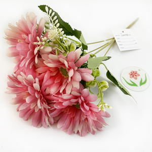 Ramo de Flores Artificiales Crisantemo Arreglo Floral Funerario de Seda <span class=keywords><strong>para</strong></span> Decoración de Tumbas y Cementerios - Product Image 3