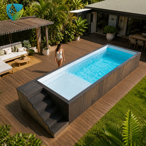 Piscina Prefabricada de Fibra de Vidrio para Jardín, Casa de Huéspedes u Hotel, con Equipamiento Completo - Product Image 4
