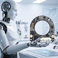 Encodeur magnétique absolu multi-tours creux pour articulation de robot humanoïde