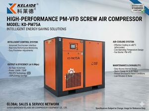 คอมเพรสเซอร์สกรูแม่เหล็กถาวรอัจฉริยะ VFD ขนาด 7.5kW-250kW ประสิทธิภาพสูง 10 บาร์ - Product Image 2