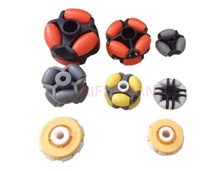 ลูกกลิ้งไนลอนขนาดเล็กเคลื่อนไหวรอบทิศทาง360 ° ล้อทำจากยางขนาดต่างๆ - Product Image 5