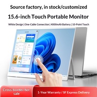 Monitor Portátil Táctil de 15.6 Pulgadas IPS 16:9 Full HD Tipo C con Batería, Pantalla Extendida para Laptop, Teléfono, Computadora, Pantalla Secundaria