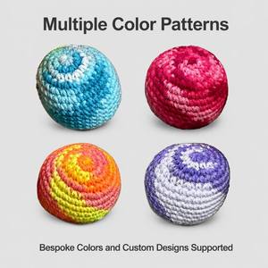 Sac Hacky Sack tricoté OHC Rétro Années <span class=keywords><strong>90</strong></span> pour adolescents, Tendance TikTok, <span class=keywords><strong>Jeu</strong></span> de plein air pour la cour, Footbag, Ballon de <span class=keywords><strong>jeu</strong></span>, Jouet social pour l'école - Product Image 4