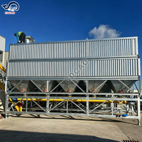 Silo Eléctrico Horizontal SDCAD Antiobstrucción de Descarga Suave con Control PLC para Planta de Lotes