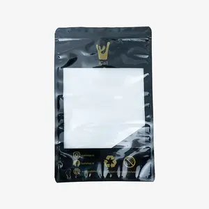 Bolsa con sello de tres lados de papel de aluminio impreso personalizado, bolsas para congelador de alimentos, bolsas de plástico en rollo, embalaje de joyería de plástico