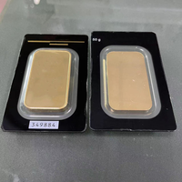 Étui pour pièces commémoratives personnalisées, porte-cartes en plastique, barre de pièces d'or, plaque de présentation de lingots à vendre