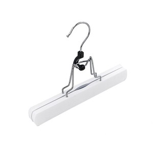 Cintre en bois pour jupes, perruques et extensions de cheveux, organisateur de placard multicolore, cintre à vêtements avec logo personnalisé - Product Image 2