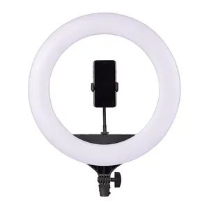 CL-18 5600k ring light with 3 flexible phone holders 48w ring light widely used in live stream,video recording and other social