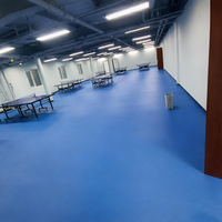 Revêtement de sol synthétique acoustique Runsure à absorption des chocs 22 dB pour rénovation intérieure sur carrelage, idéal pour les zones de bureau et d'activités, installation rapide