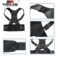 Nouvelle ceinture de redressement du dos en néoprène respirante et ajustable, avec aimants, pour soulager la douleur et corriger la posture, portable et souple