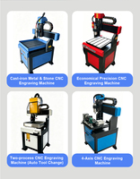 Machine de fraisage CNC 3 axes haute précision 4040 avec châssis en fonte, mini graveur CNC pour gravure sur aluminium, laiton, moules et artisanat