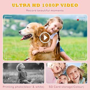 Cámara de Impresión Instantánea para Niños, Pantalla IPS HD de 1080P, Incluye Tarjeta SD de 32 GB, Adaptador, 4 Rollos de Papel, Regalo de Navidad o Cumpleaños para Niñas y Niños - Product Image 4