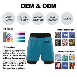 Pantaloncini da Allenamento in Spandex e Poliestere per <span class=keywords><strong>Uomo</strong></span>, Shorts da Palestra <span class=keywords><strong>con</strong></span> <span class=keywords><strong>Tasche</strong></span> in Mesh - Product Image 5