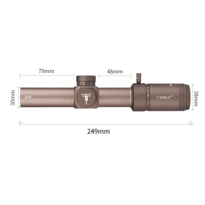 T-EAGLE 1.2-6X24IR Short Scope Hk-Tan Optics Sight Outdoor