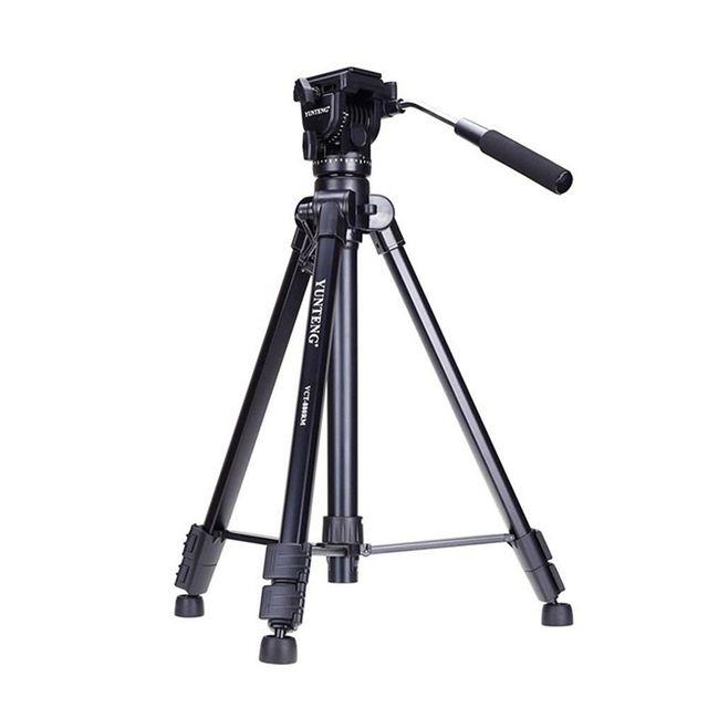 YUNTENG VCT-880 Free Carrying Bag Pan Head Camera Tripod for SLR Camera