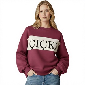 Sweat-shirt en molleton de coton surdimensionné, col roulé, automne/hiver, doux, brossé, personnalisable, haute qualité, confort urbain - Product Image 3