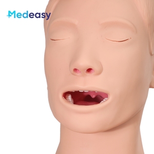 Mannequin de formation en RCR (réanimation cardio-pulmonaire) demi-corps, simulateur demi-corps avec fonction d'intubation trachéale - Product Image 6