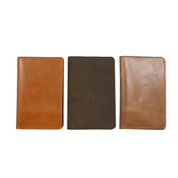 Porte-passeport en cuir pleine fleur de style européen vintage minimaliste, prêt pour le voyage, anti-perte, étui pour carte d'identité, homme femme