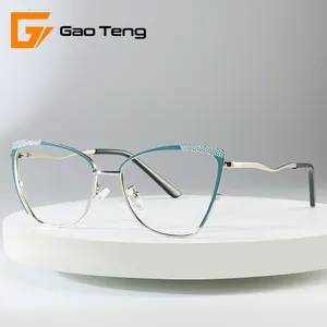2022 New Stocks Cat Women Wholesale Anti Blue Light Optical Frame Glasses Spectacle Eyeglasses Eyewear Frames 9718