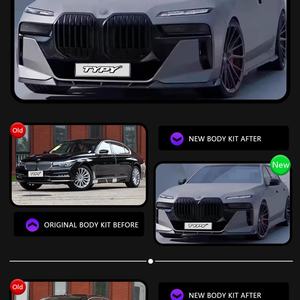Kit de Carrocería de Nuevo Diseño para BMW Serie 7 F02 2009-2015, Actualización al Estilo G70 760Li 2023, Sistema Completo de Piezas de Carrocería - Product Image 6