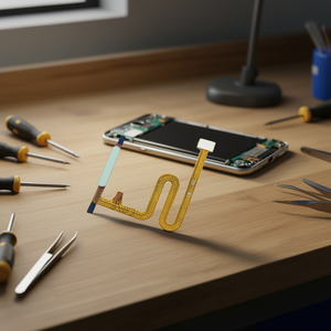 Câble flexible du bouton d'alimentation avec lecteur d'empreintes digitales pour Samsung Galaxy A14 4G A145F Vert - Product Image 3