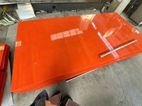 Feuilles de polyéthylène HDPE PE orange vif, découpées sur mesure, avec une bonne résistance à l'usure